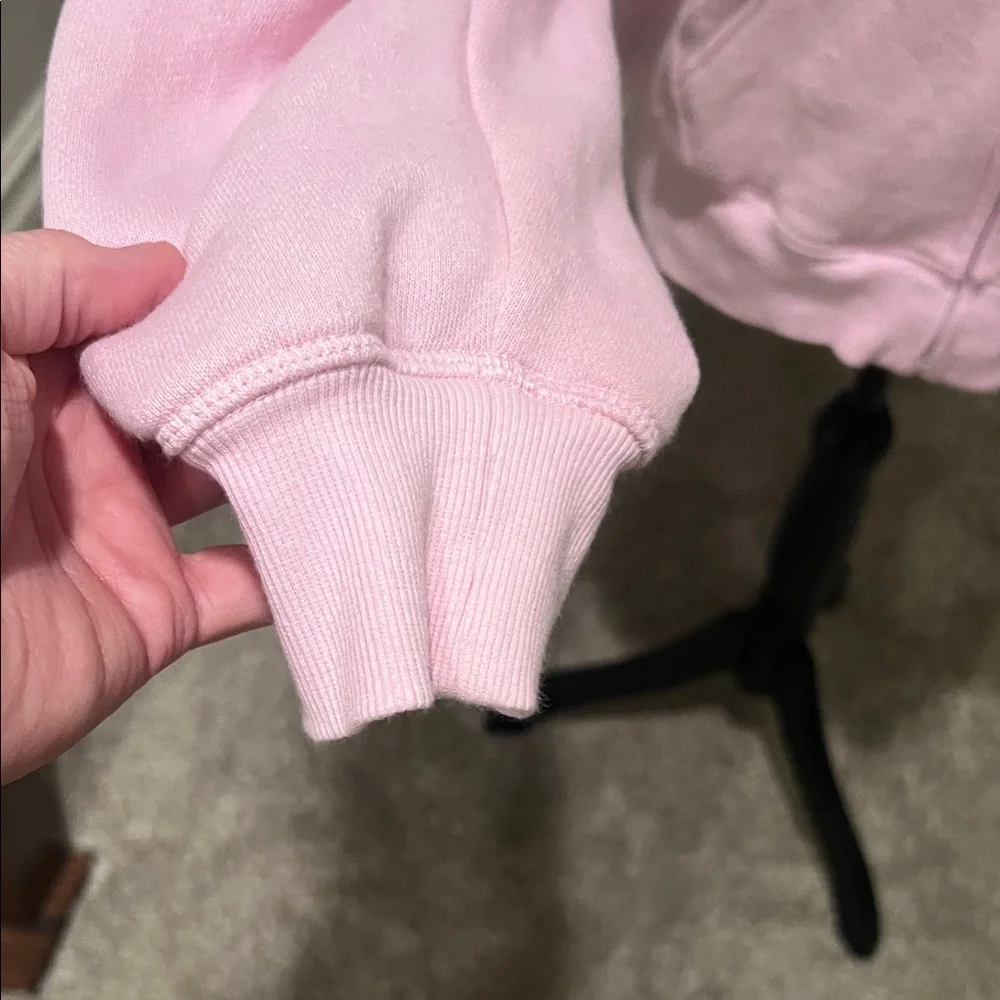 PINK Victoria's Secret Soft Pink Zip-Up Hoodie - Picture 6 of 10